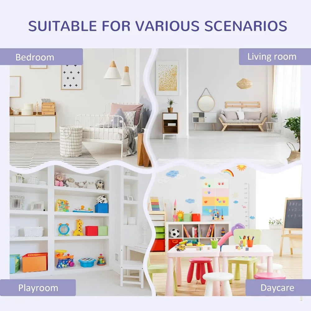 6-Cubby Kids Bookcase with Reading Nook and Cushion Storage Organizer Grey